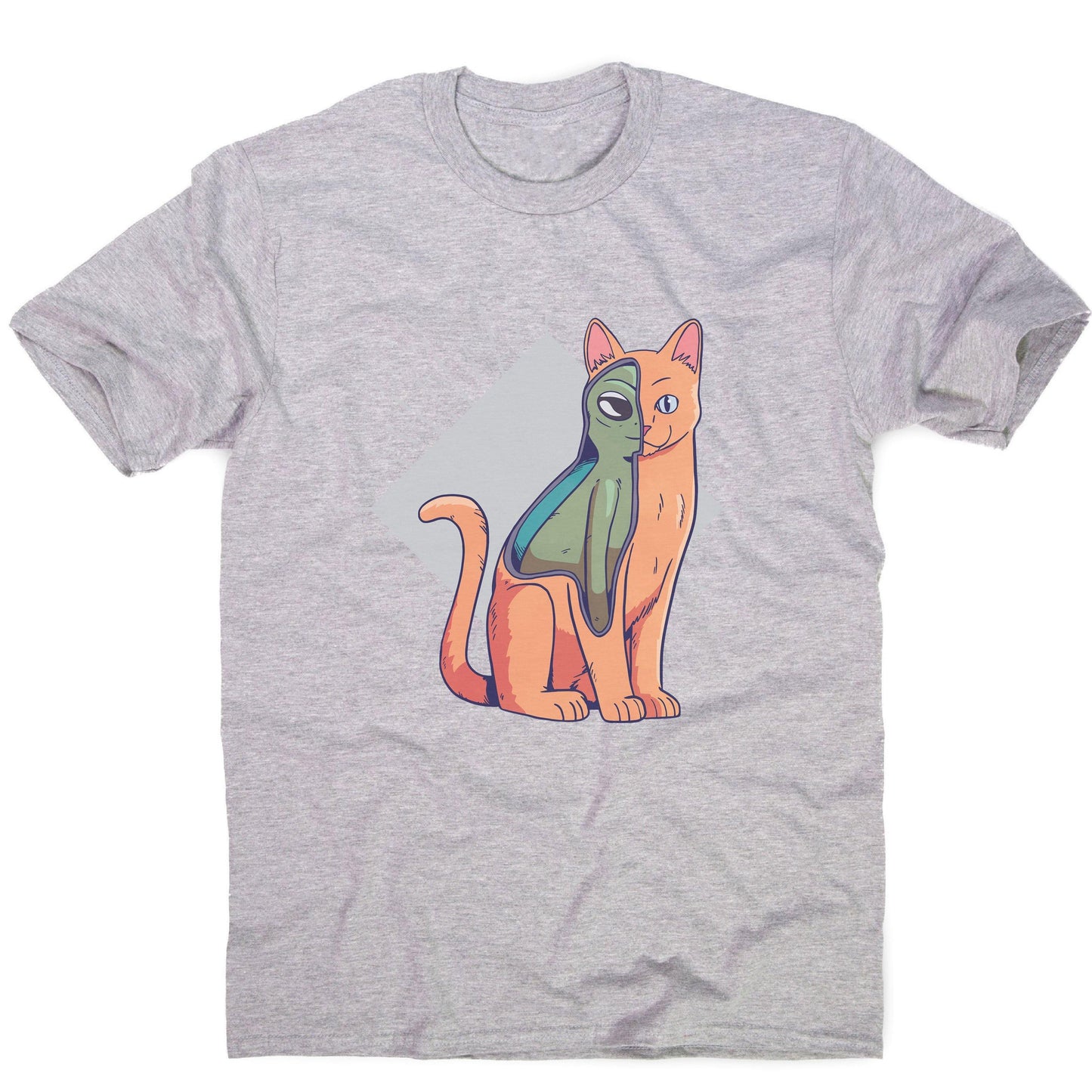 Alien cat funny costume men's t-shirt