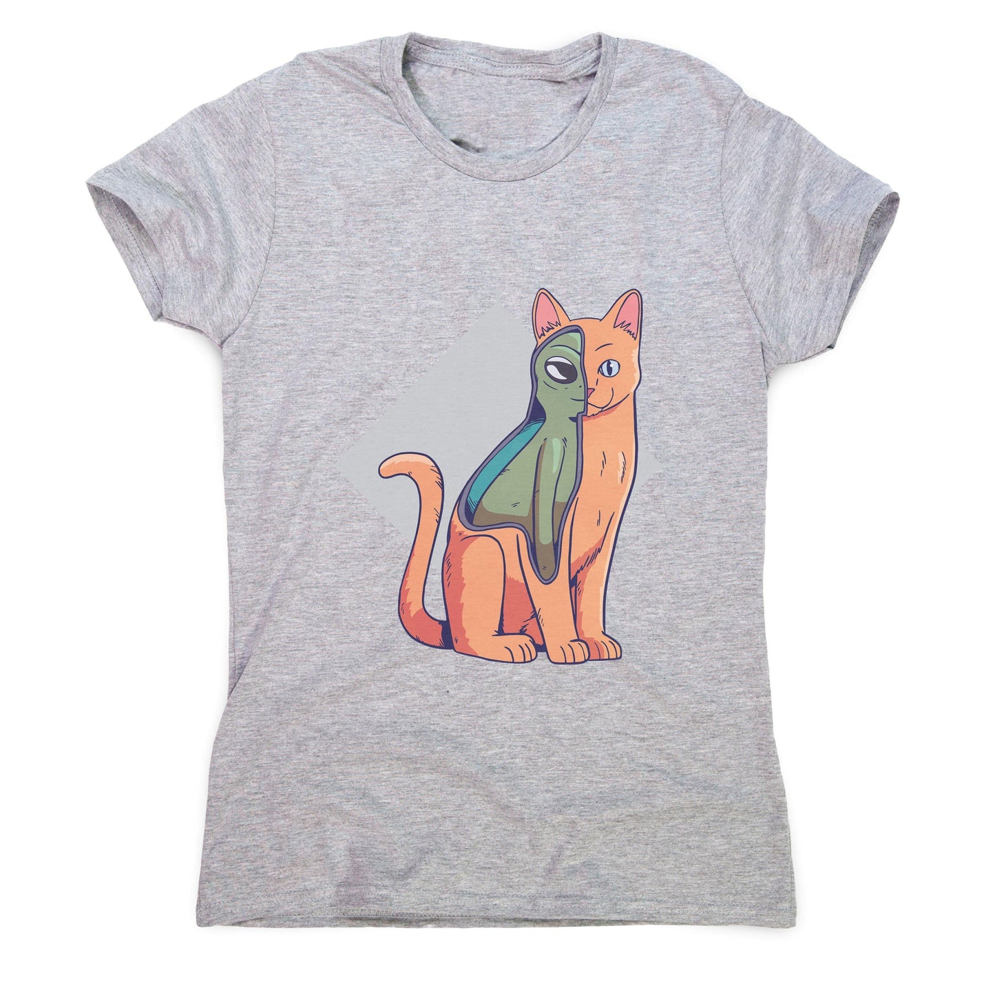 Alien cat funny costume women's t-shirt