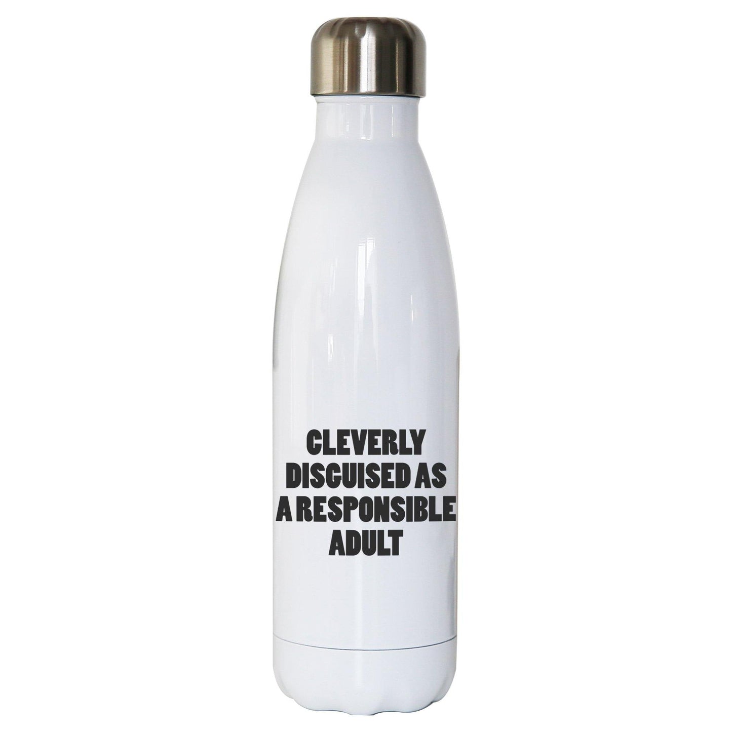 Cleverly disguised funny water bottle stainless steel reusable