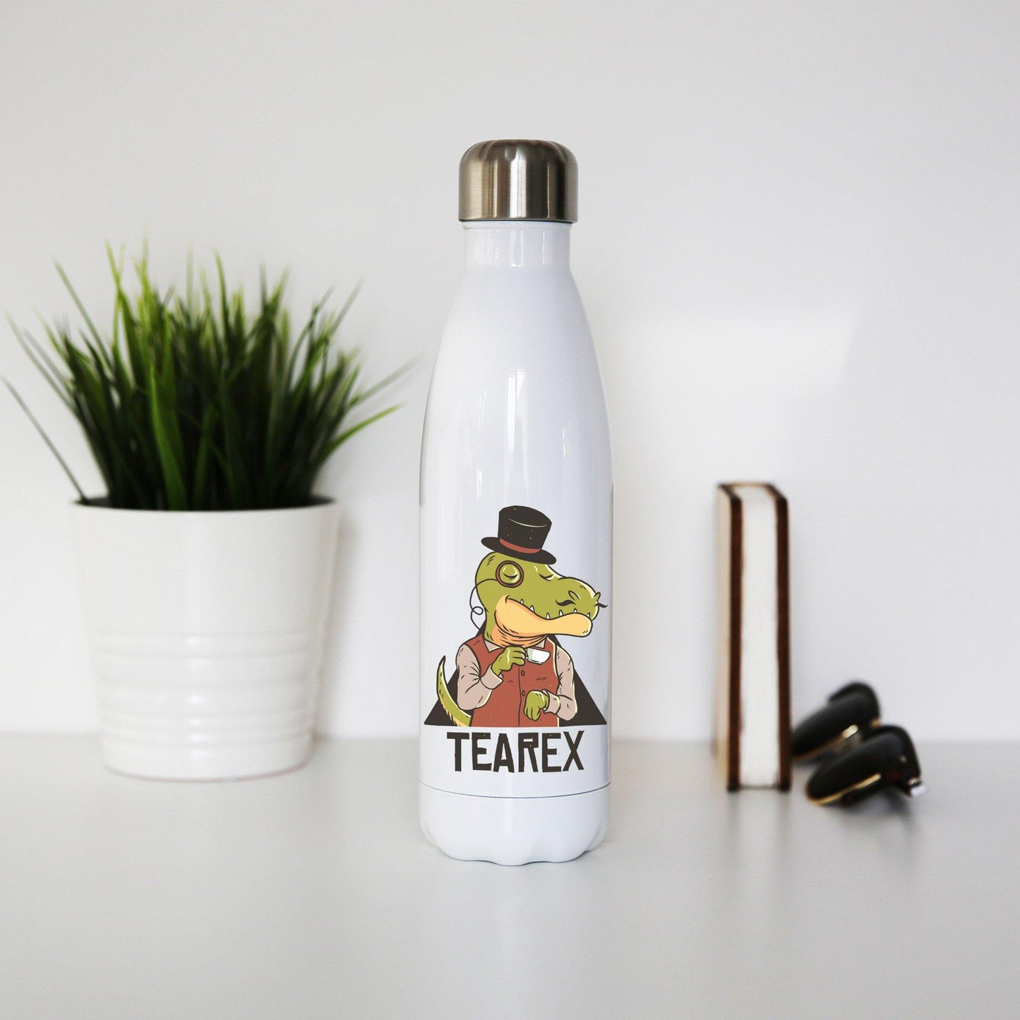 Tearex dinosaur funny design water bottle stainless steel reusable