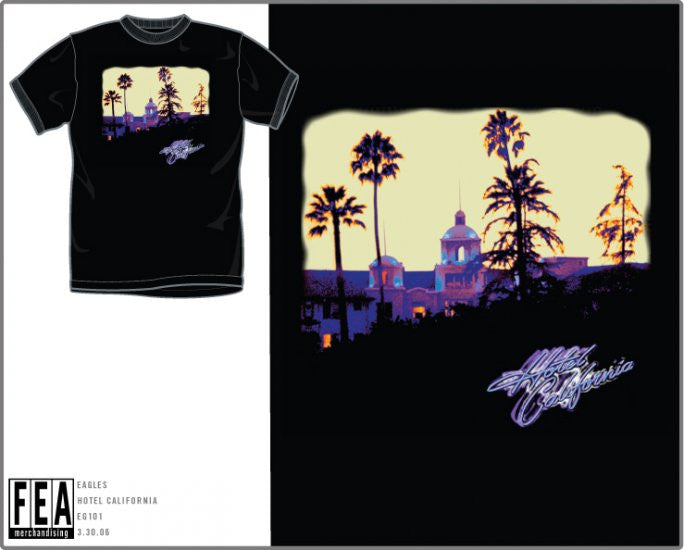 THE EAGLES ( HOTEL CALIFORNIA ) T-SHIRT