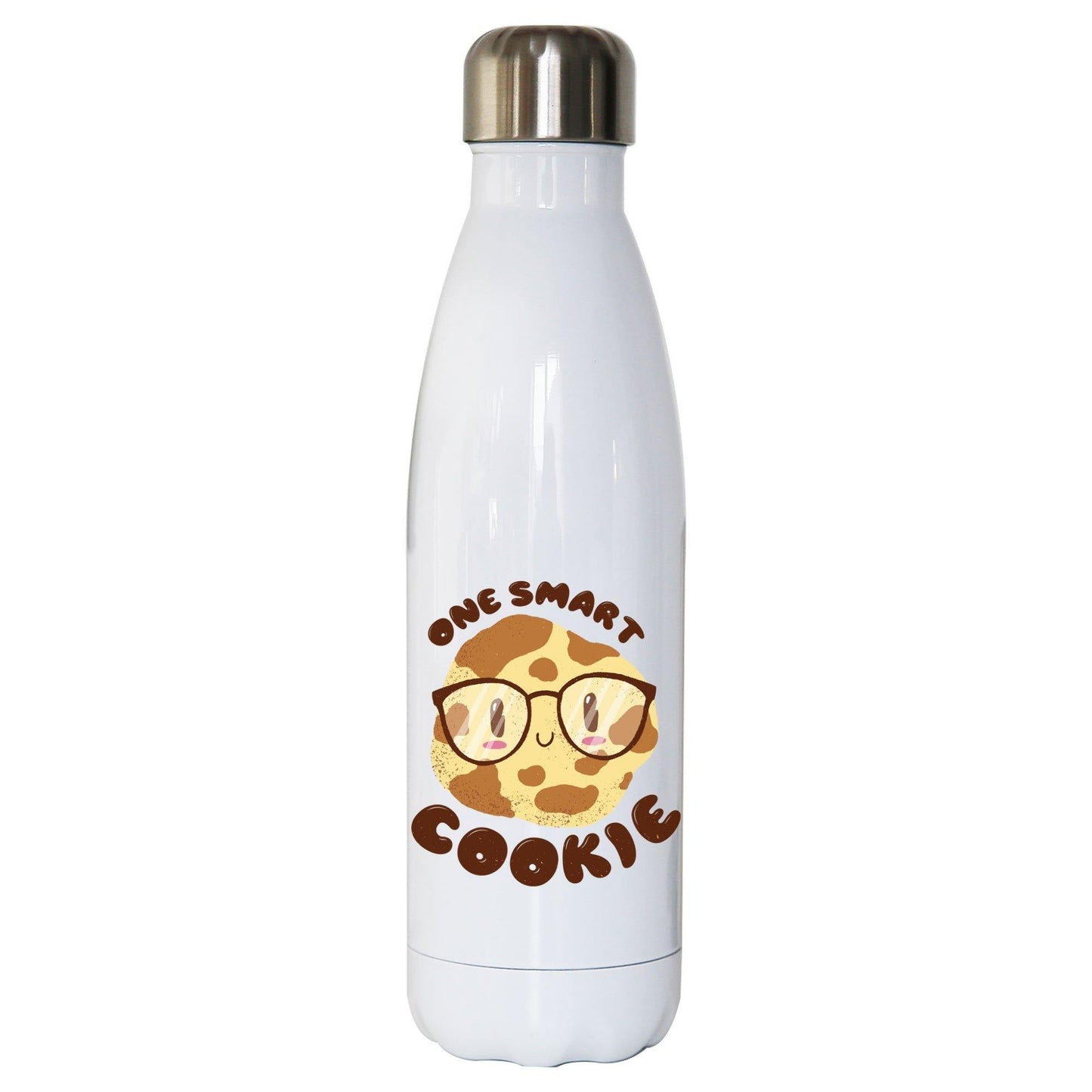 Smart cookie funny water bottle stainless steel reusable