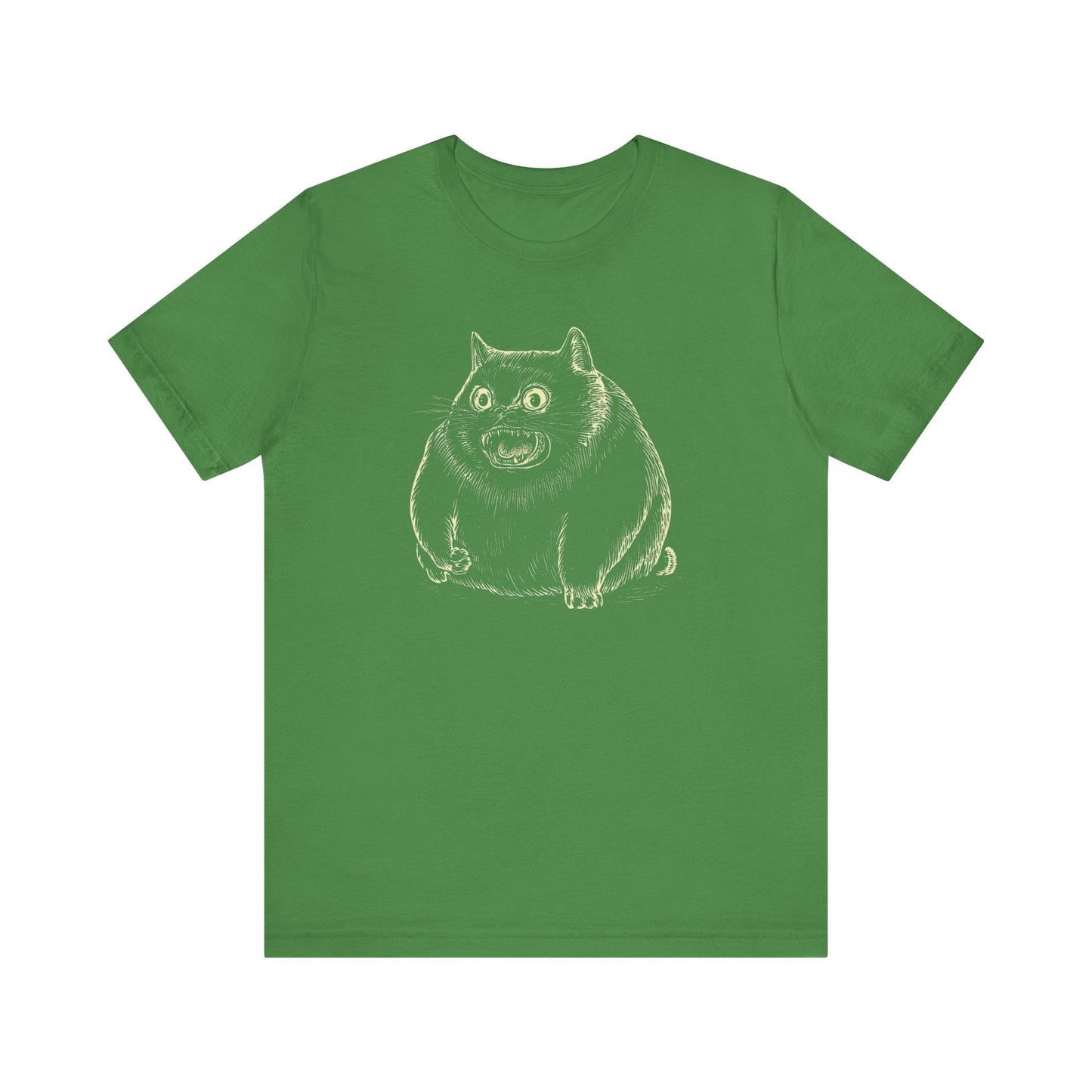Furious Chonky Cat T-Shirt Funny and Quirky Design