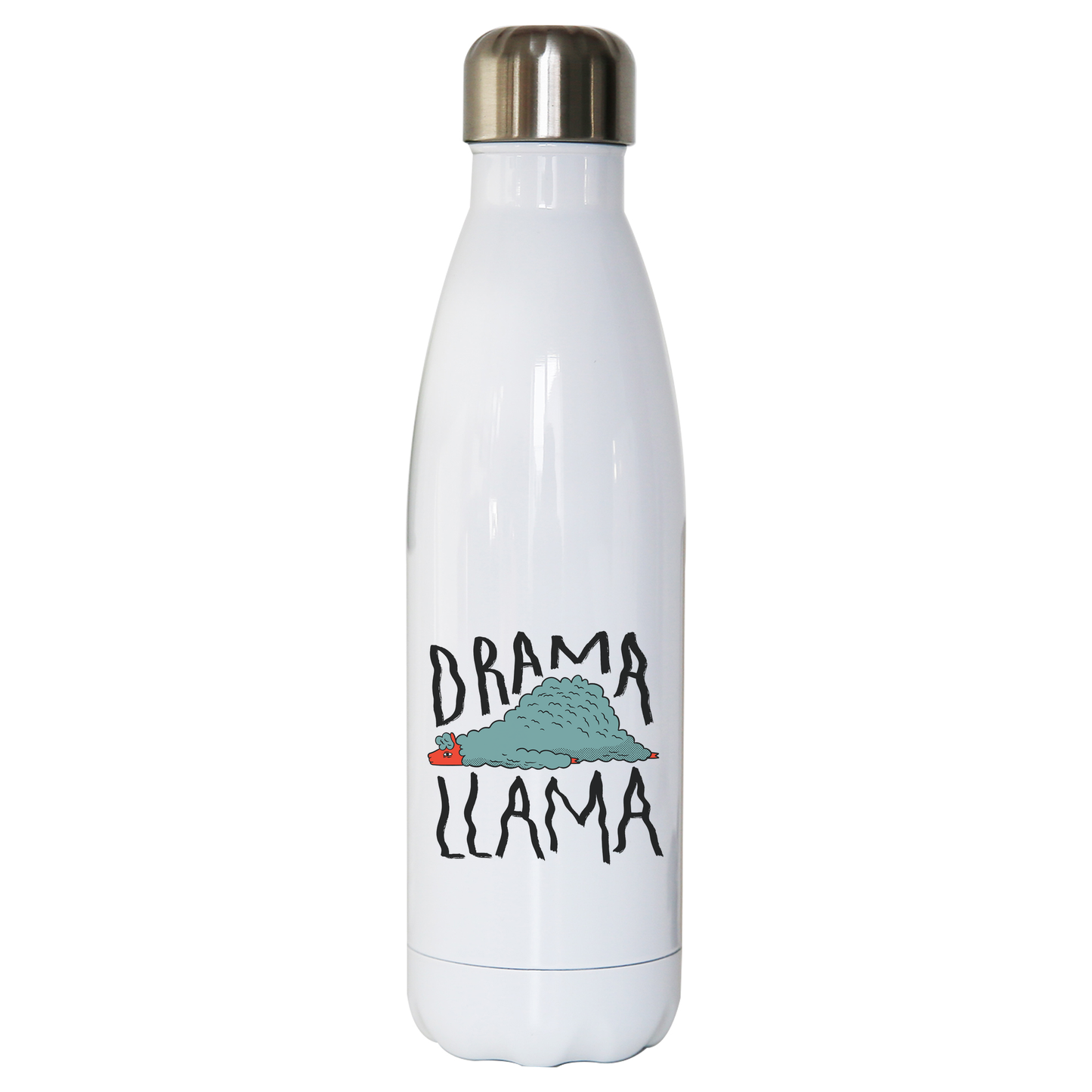 Drama llama funny water bottle stainless steel reusable