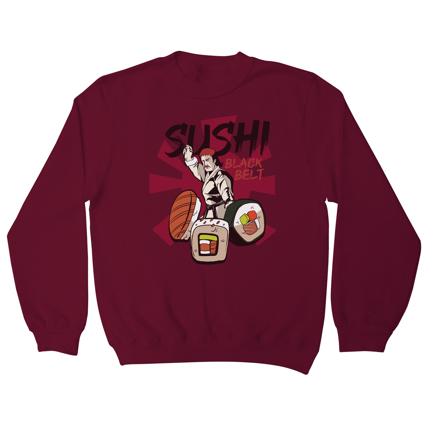 Sushi black belt funny sweatshirt