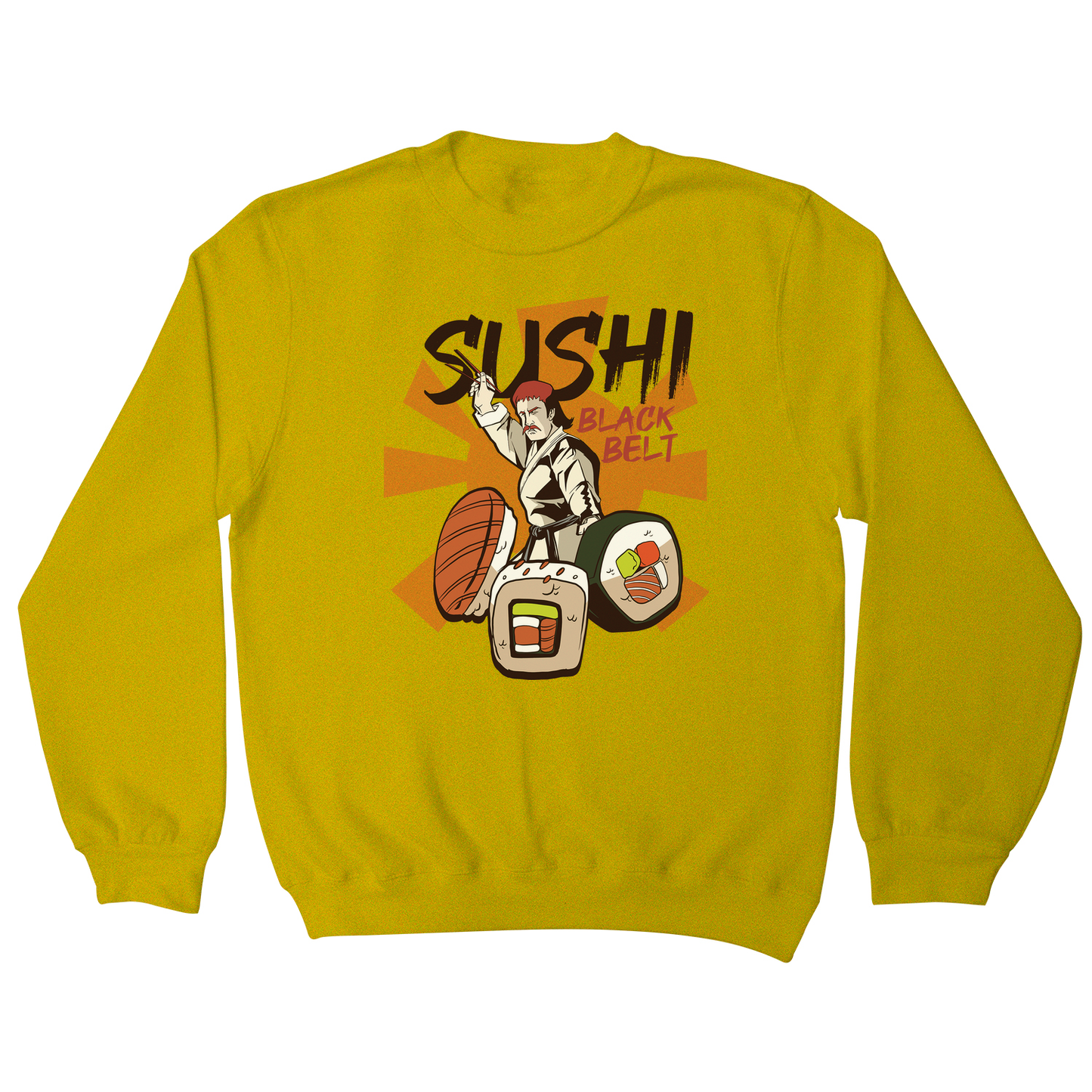 Sushi black belt funny sweatshirt