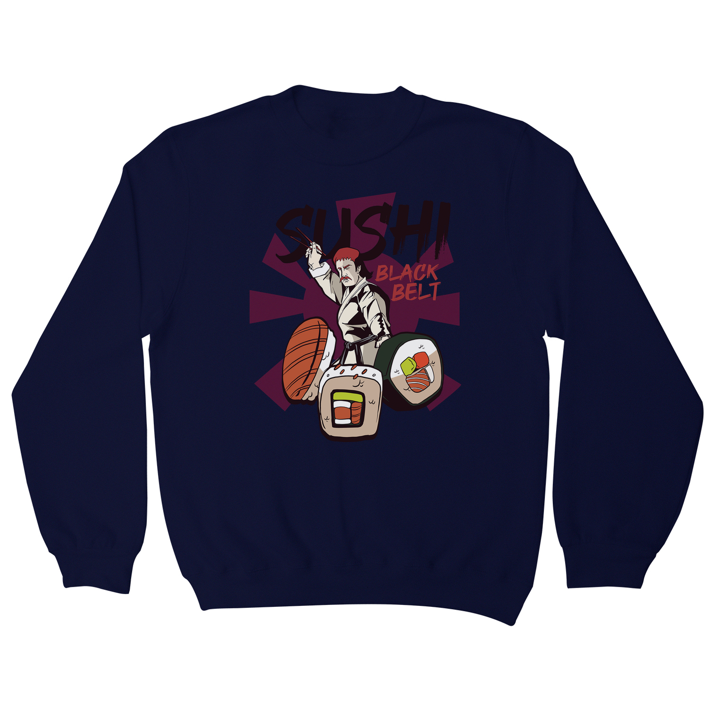 Sushi black belt funny sweatshirt