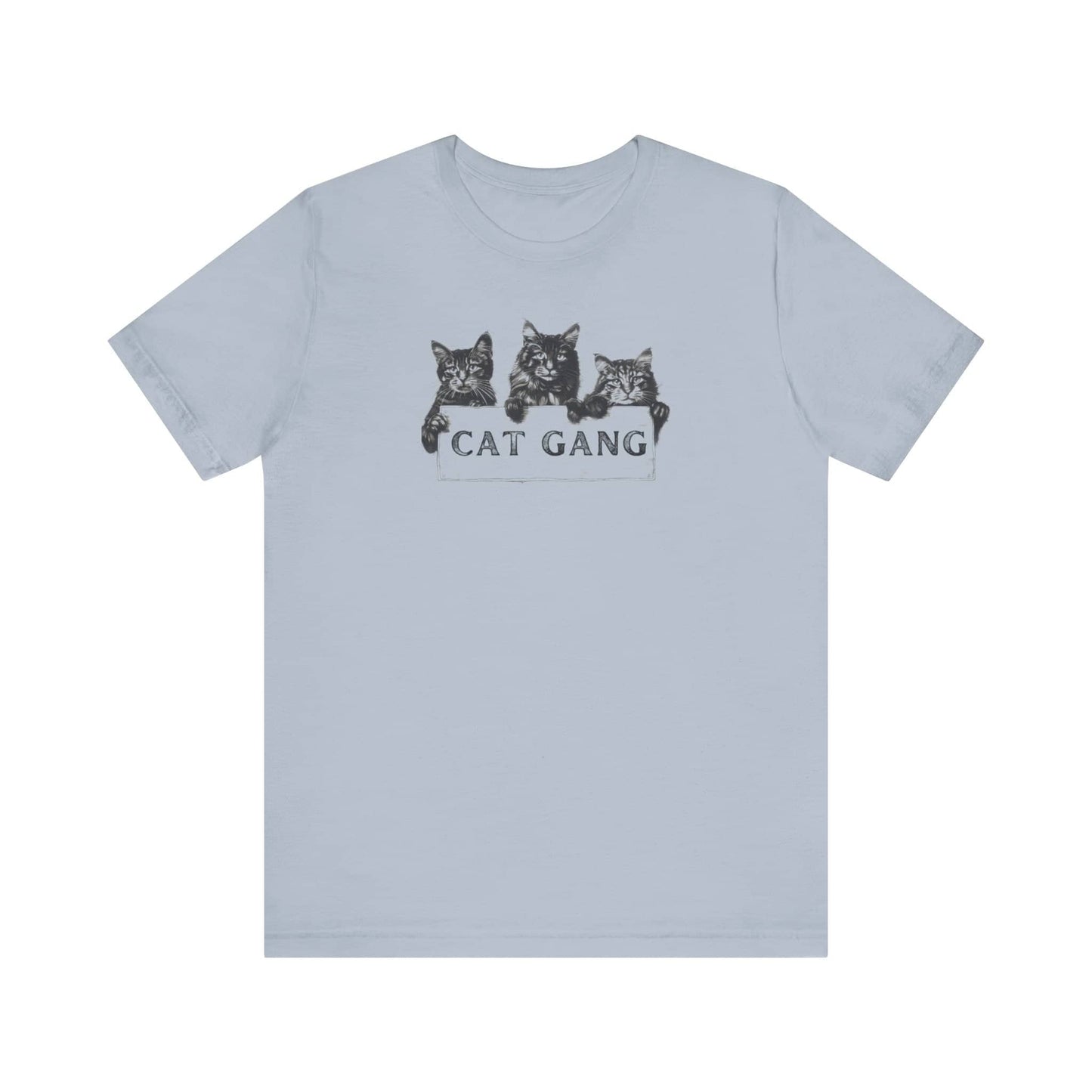 Cat Gang Shirt Funny Cat Lover Unisex Jersey Short Sleeve Tee