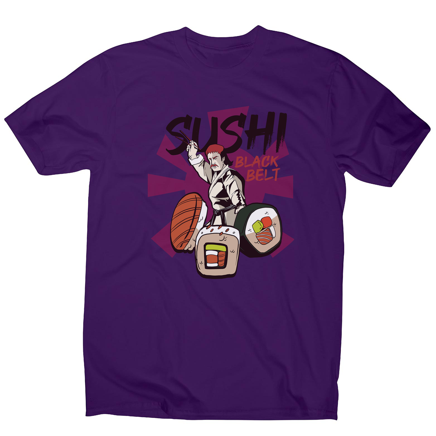 Sushi black belt funny men's t-shirt
