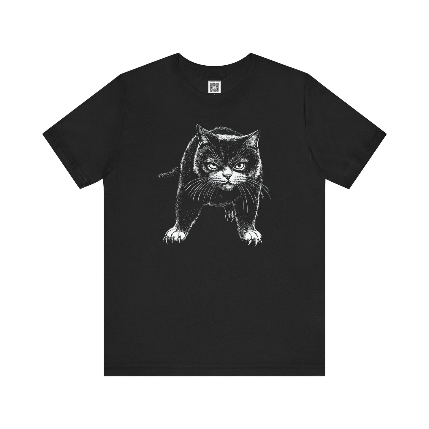 Black Cat Graphic T-Shirt Style012