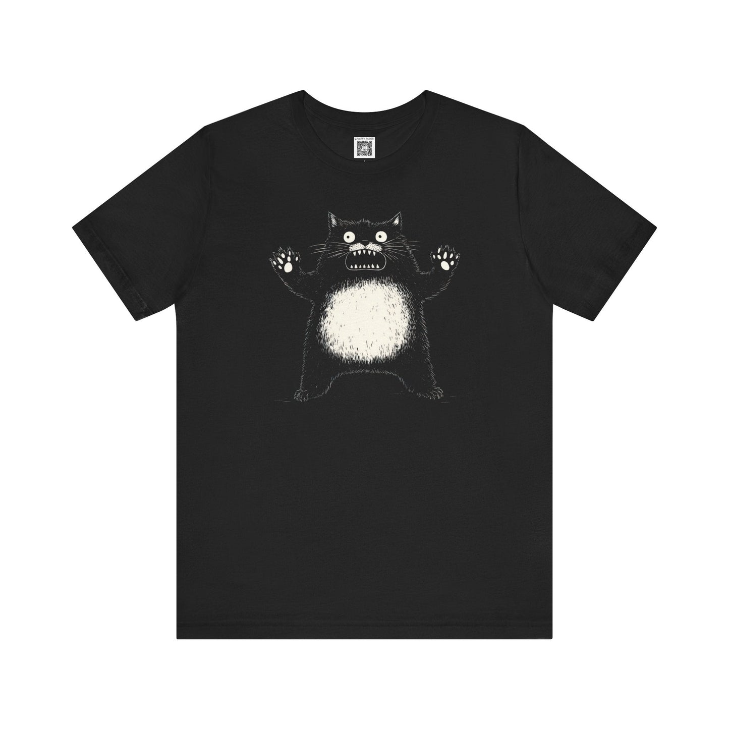 Black Cat Graphic T-Shirt Style014