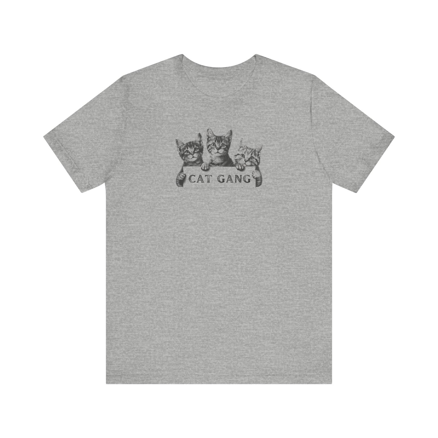 Cat Gang Shirt Funny Cat Lover Kitten Unisex Jersey Short Sleeve Tee