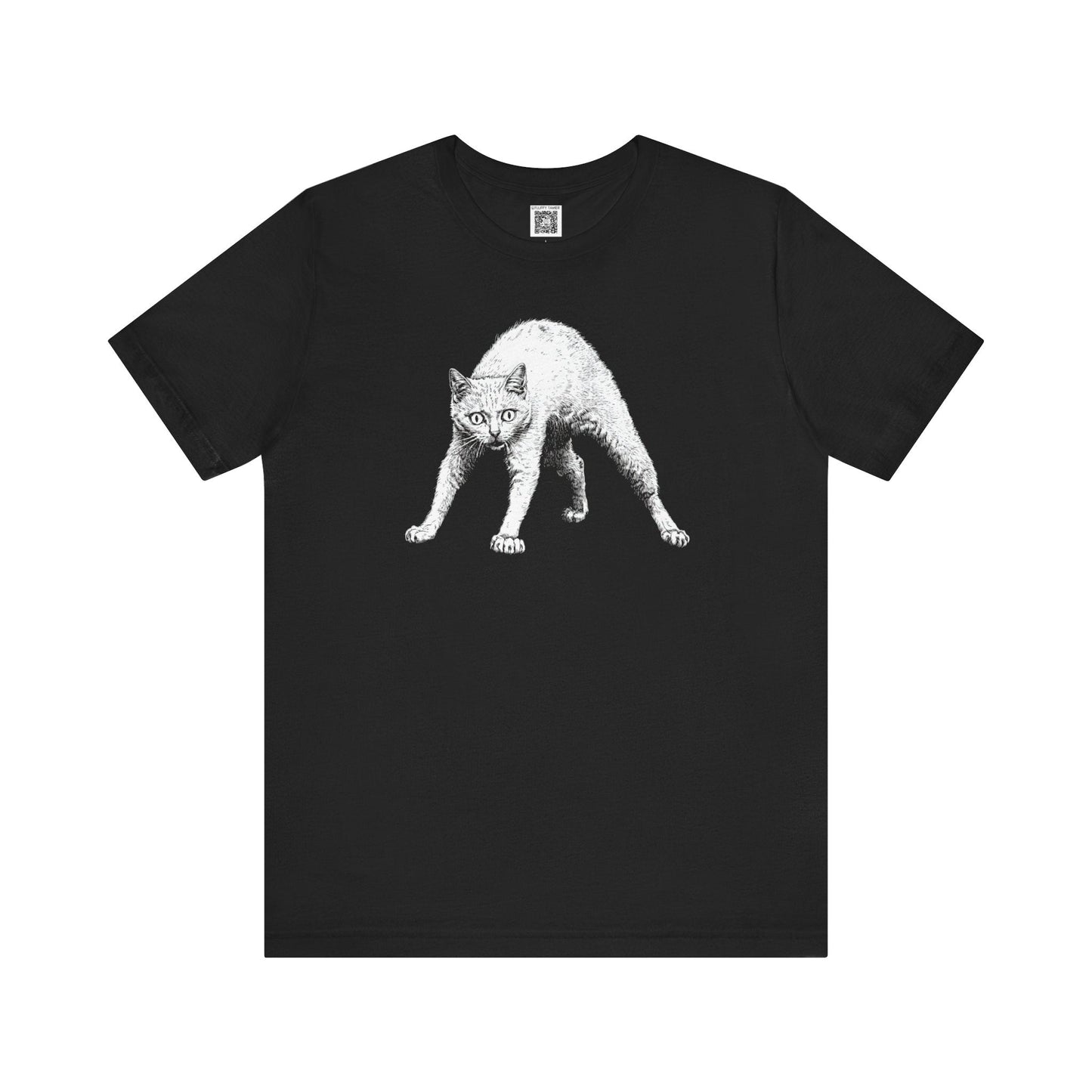 Artistic Cat Graphic Tee Style004