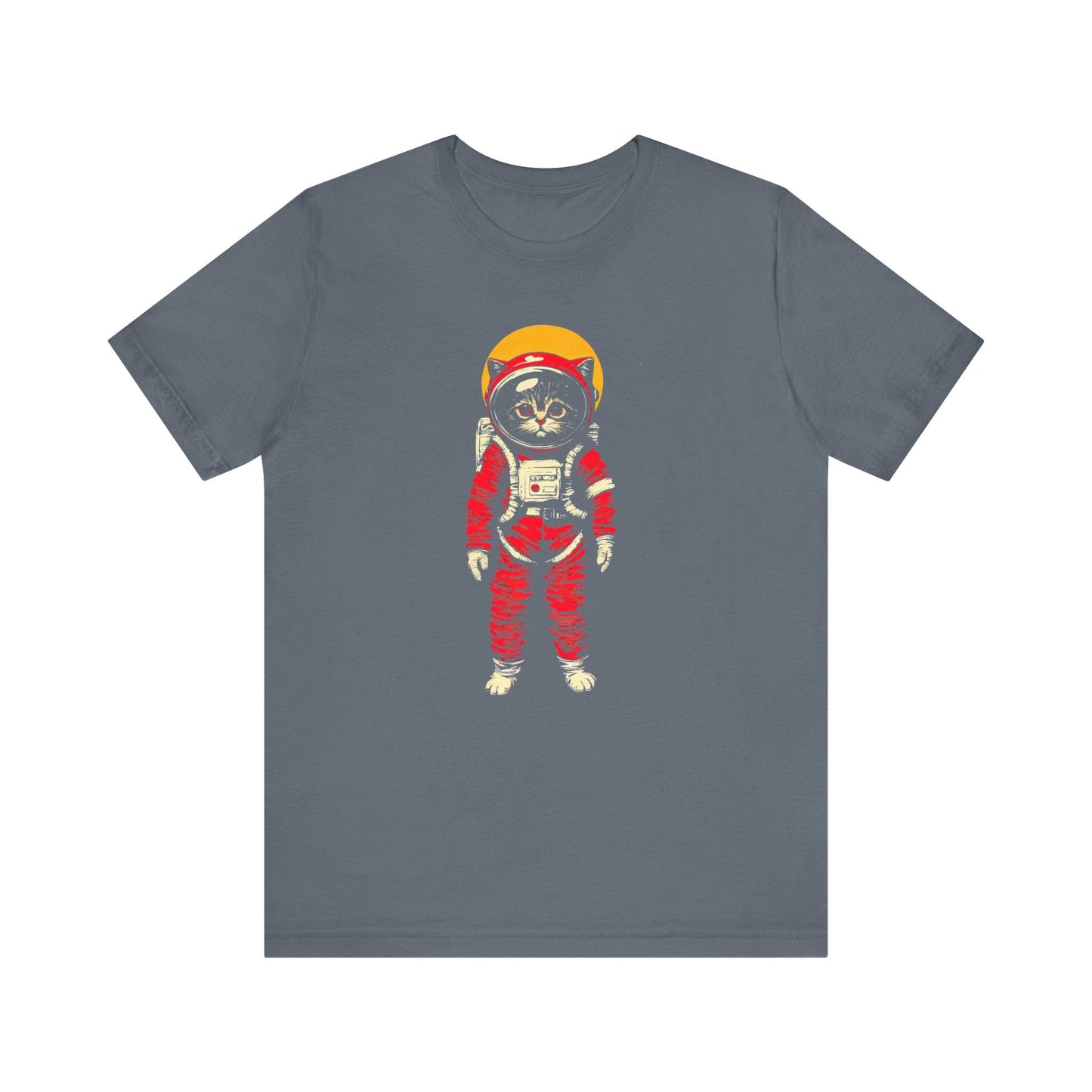 Sunset Cat Astronaut Graphic Tee