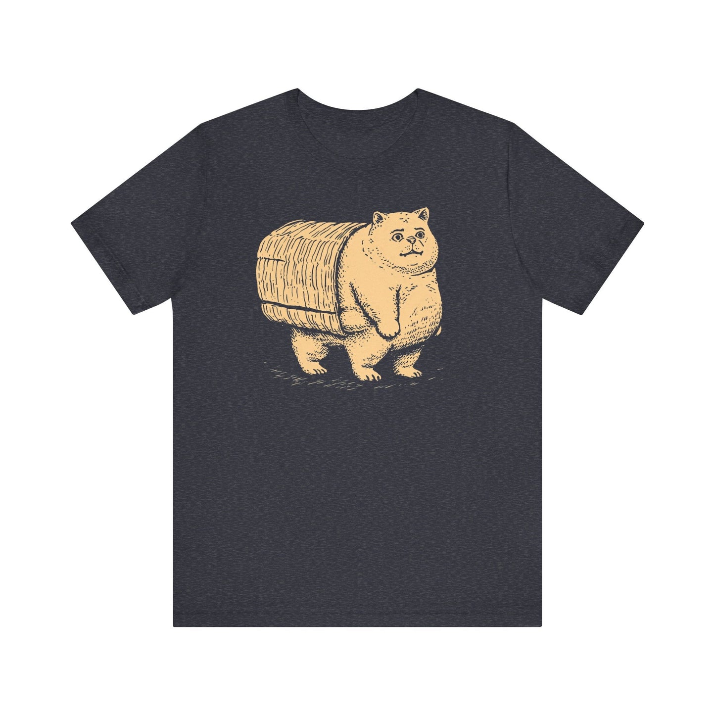 Cat Carrying Basket Graphic Tee