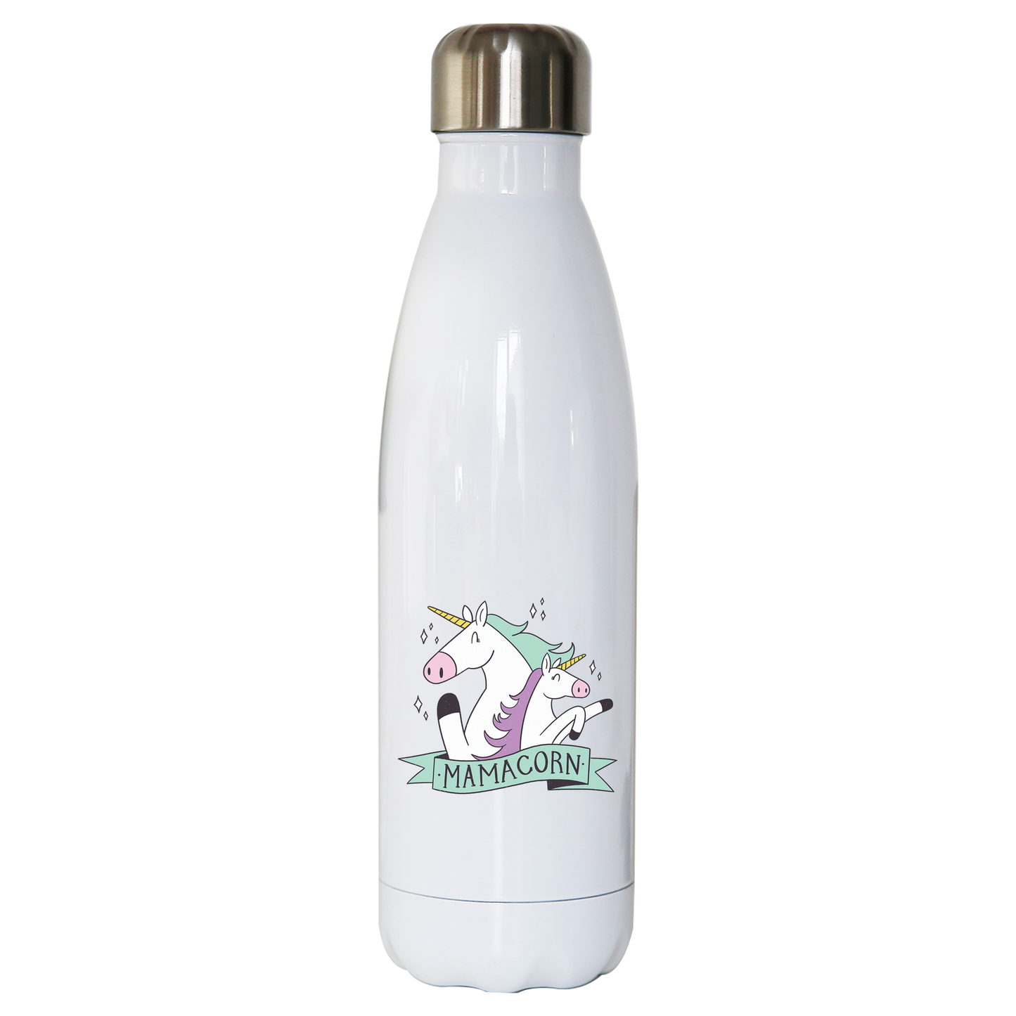 Mama unicorn water bottle stainless steel reusable