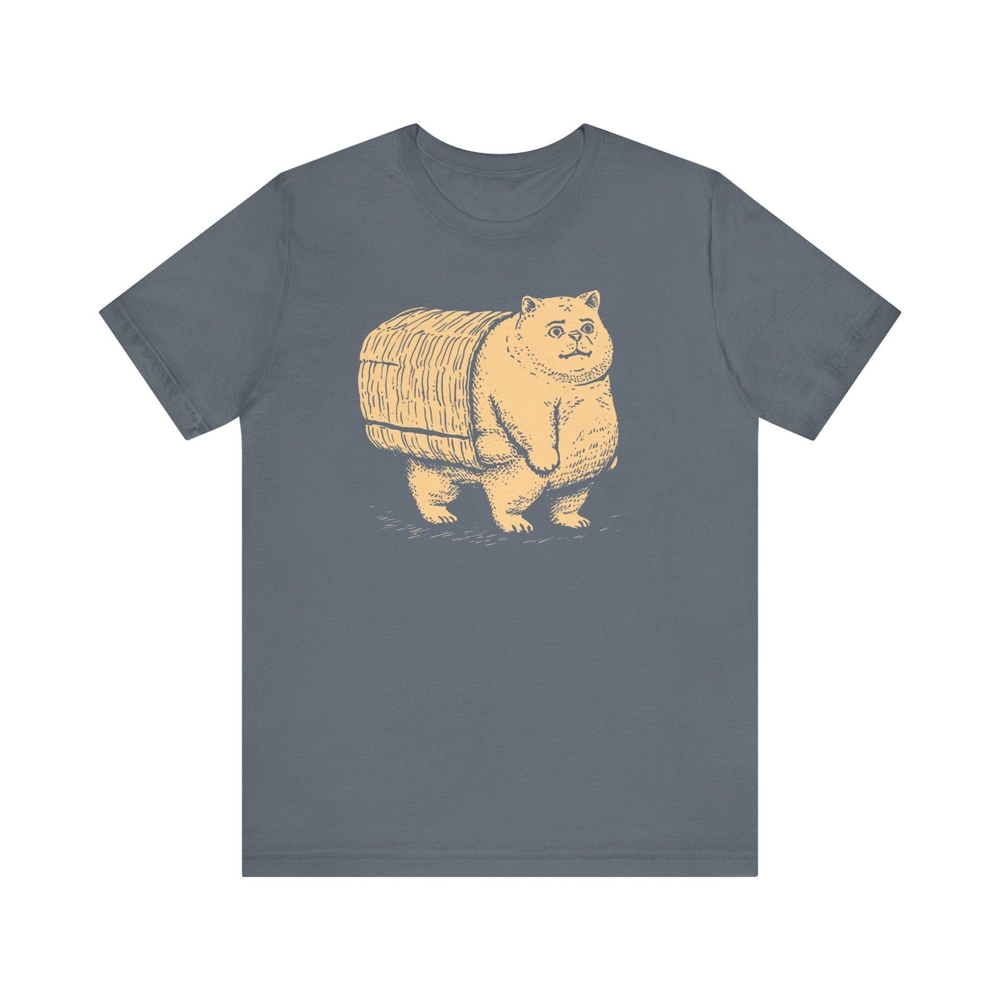 Cat Carrying Basket Graphic Tee