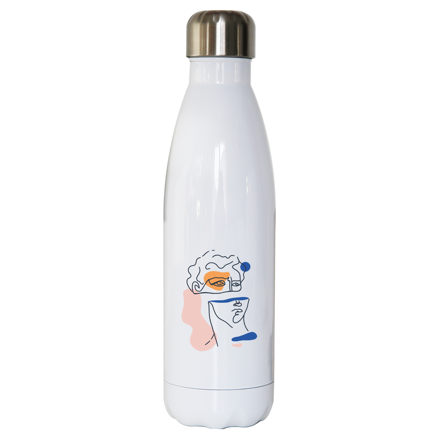Abstract David head water bottle stainless steel reusable