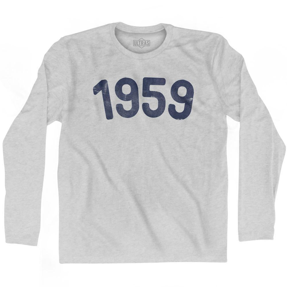 1959 Year Celebration Adult Cotton Long Sleeve T-shirt