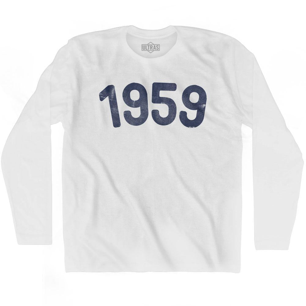 1959 Year Celebration Adult Cotton Long Sleeve T-shirt Style001