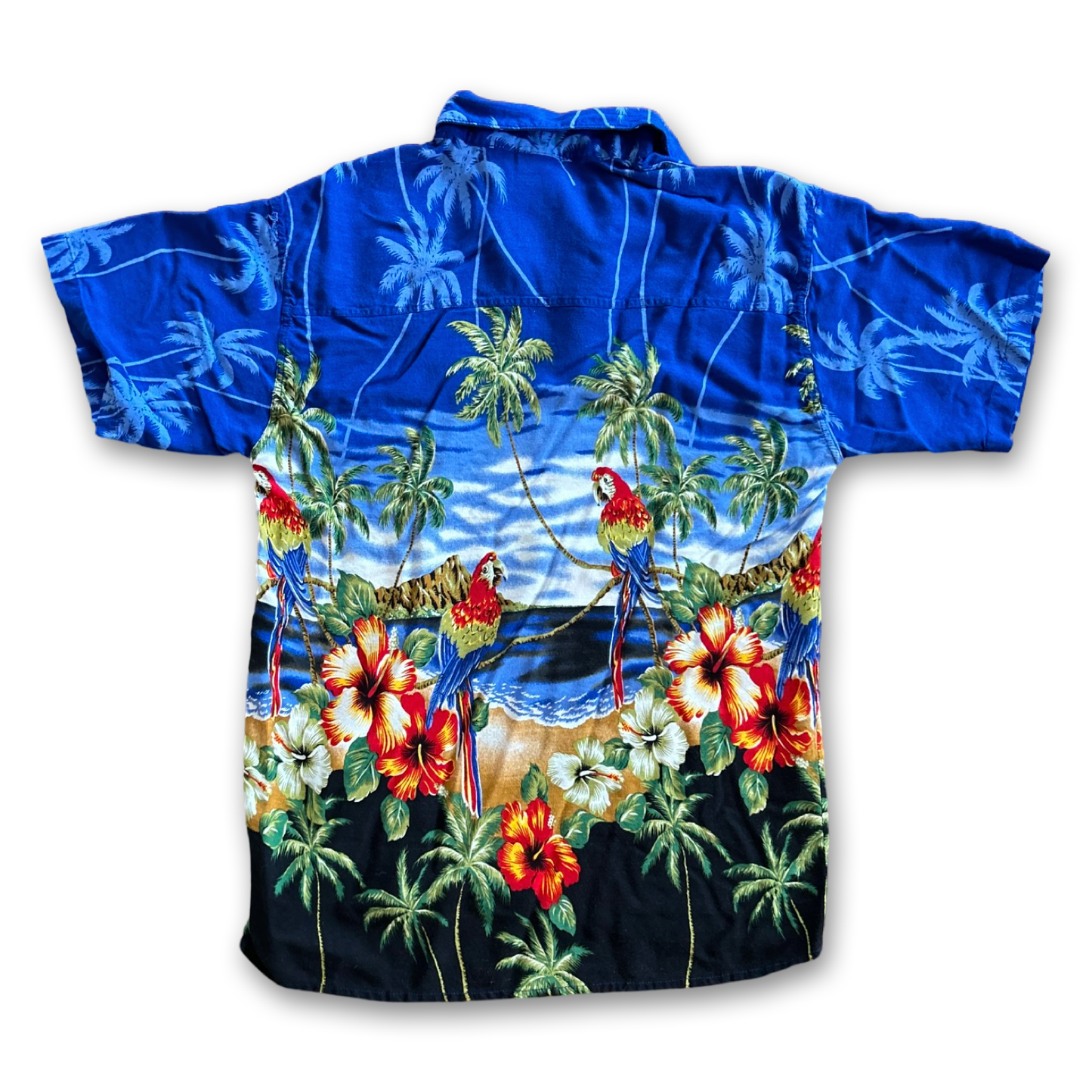 Vintage 90s Tropical Button Down Shirt