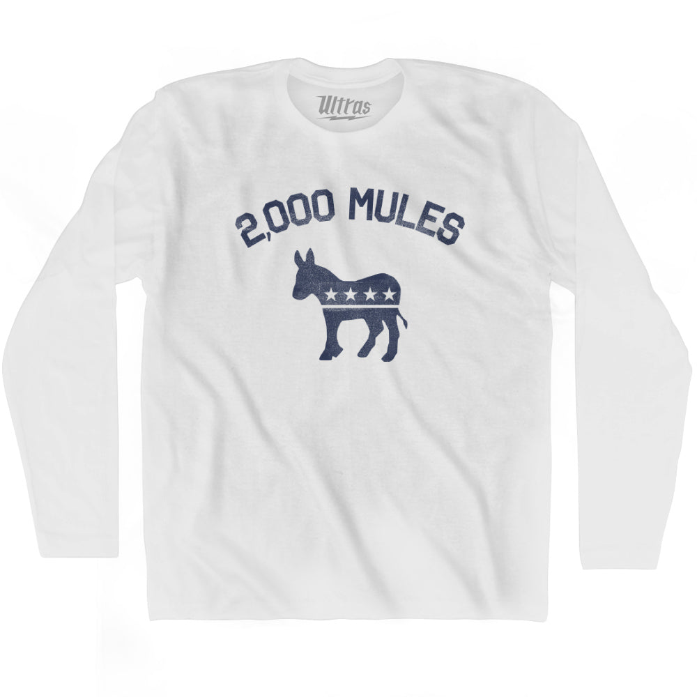 2000 Mules Donkey Adult Cotton Long Sleeve T-shirt