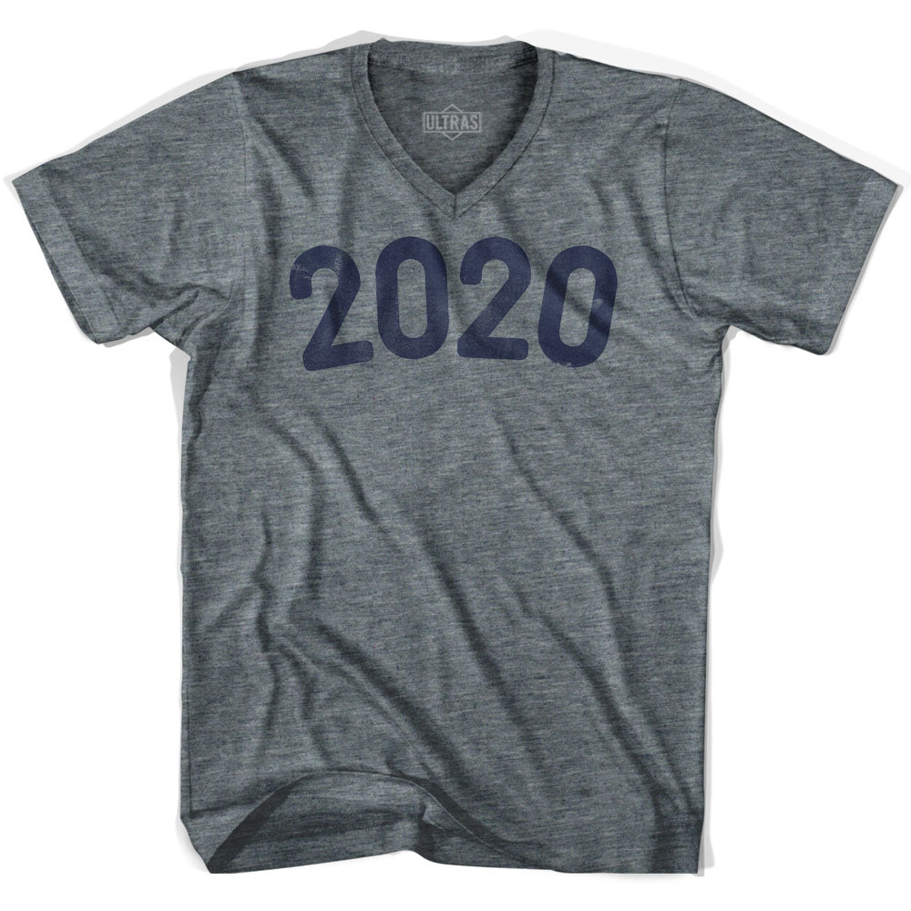 2020 Year Celebration Adult Tri-Blend V-neck Womens T-shirt