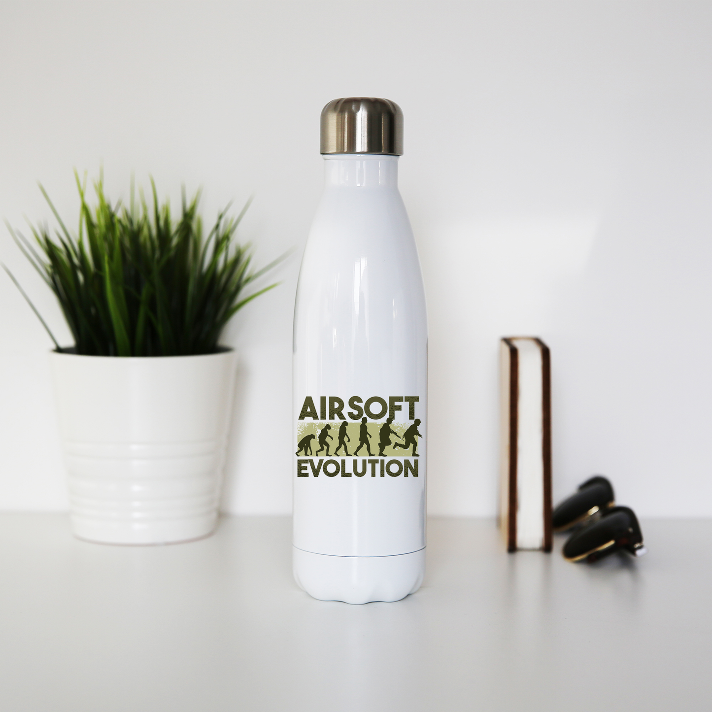 Airsoft evolution water bottle stainless steel reusable