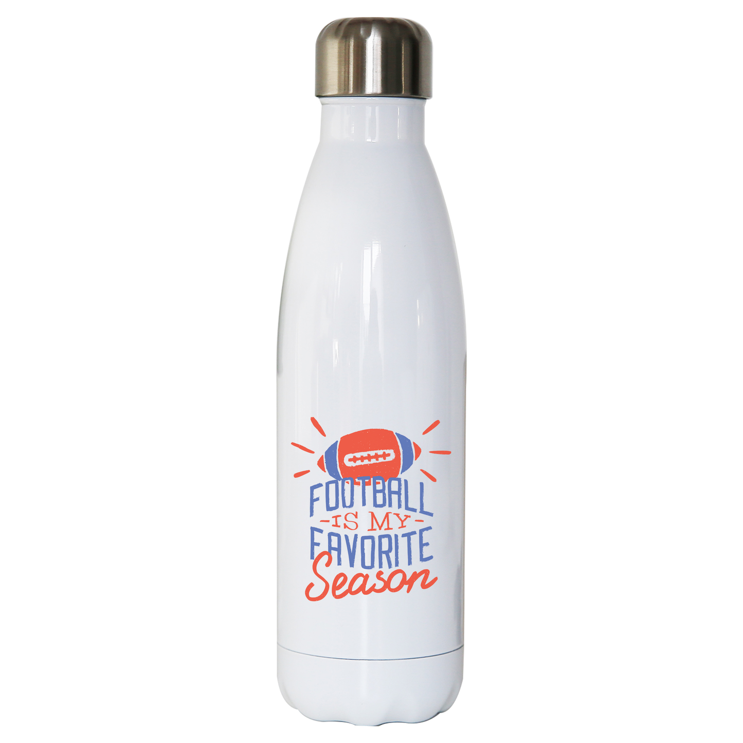 Football season water bottle stainless steel reusable