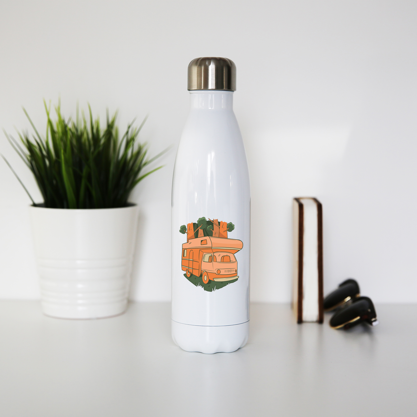 Nature caravan water bottle stainless steel reusable