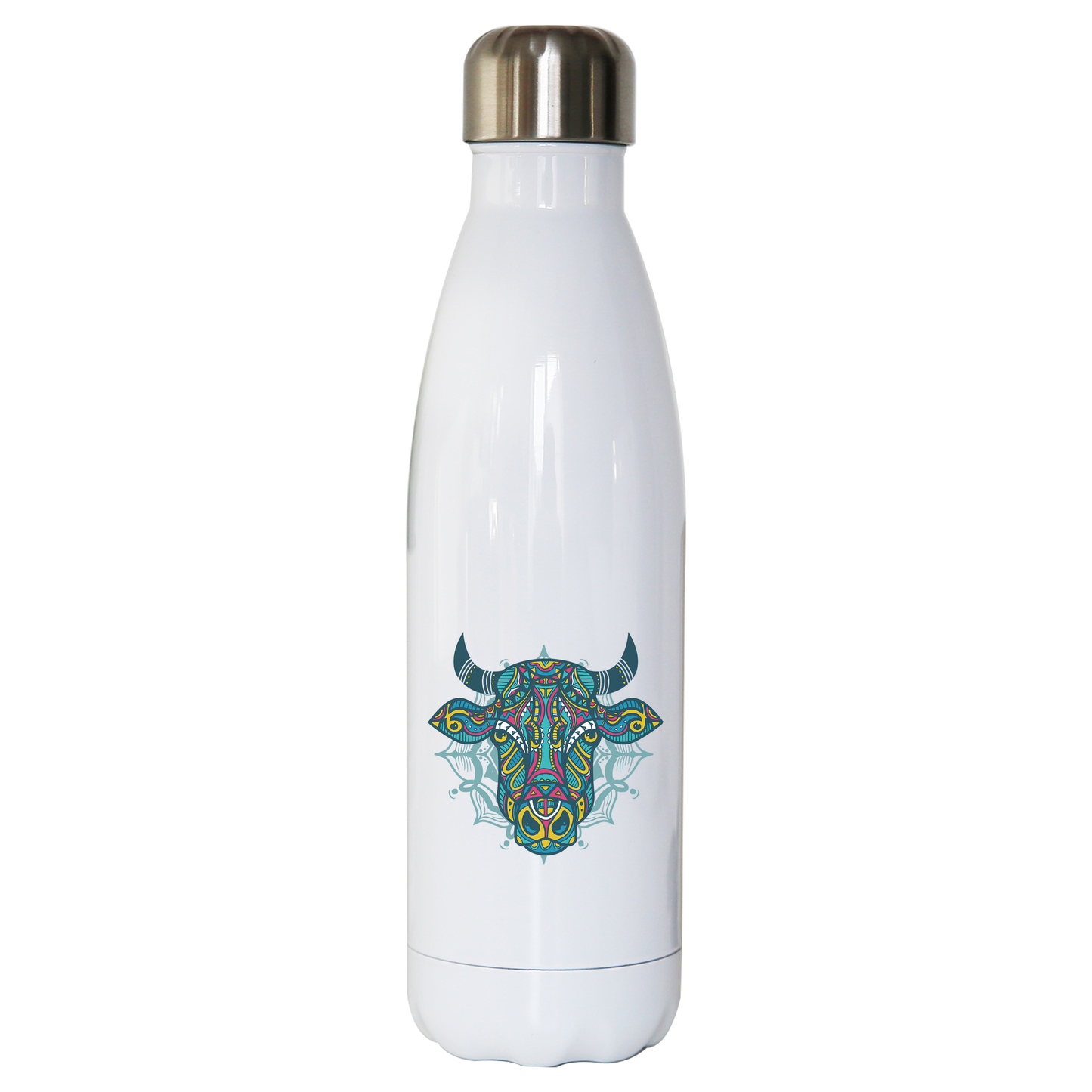 Mandala bull water bottle stainless steel reusable