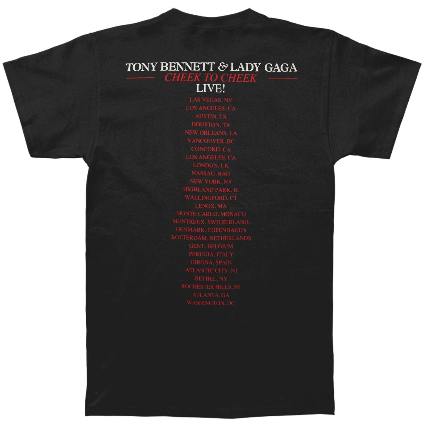 Cheek To Cheek Tour T-shirt