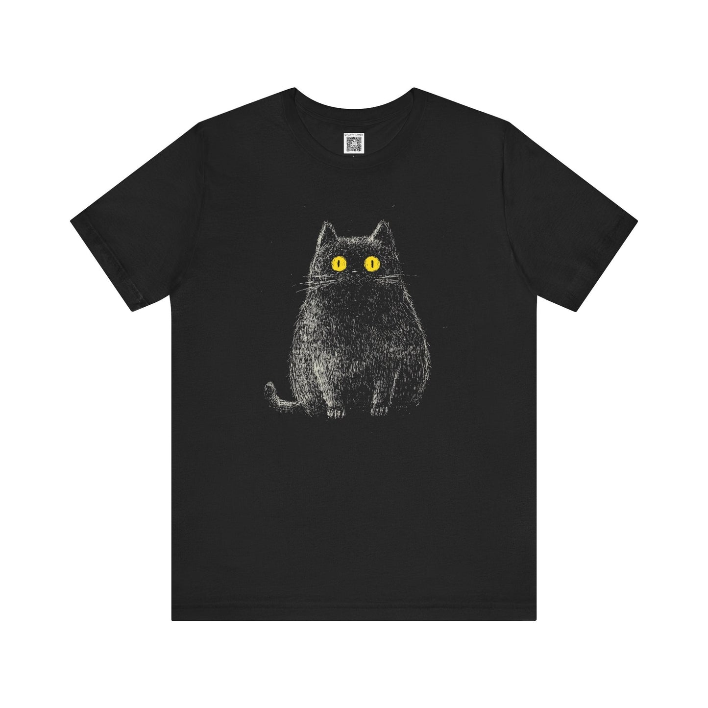 Black Cat Graphic T-Shirt Style006