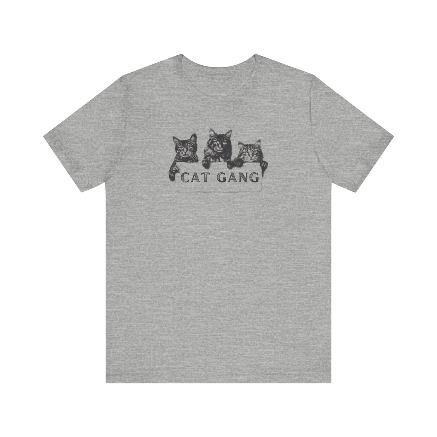 Cat Gang Shirt Funny Cat Lover Unisex Jersey Short Sleeve Tee