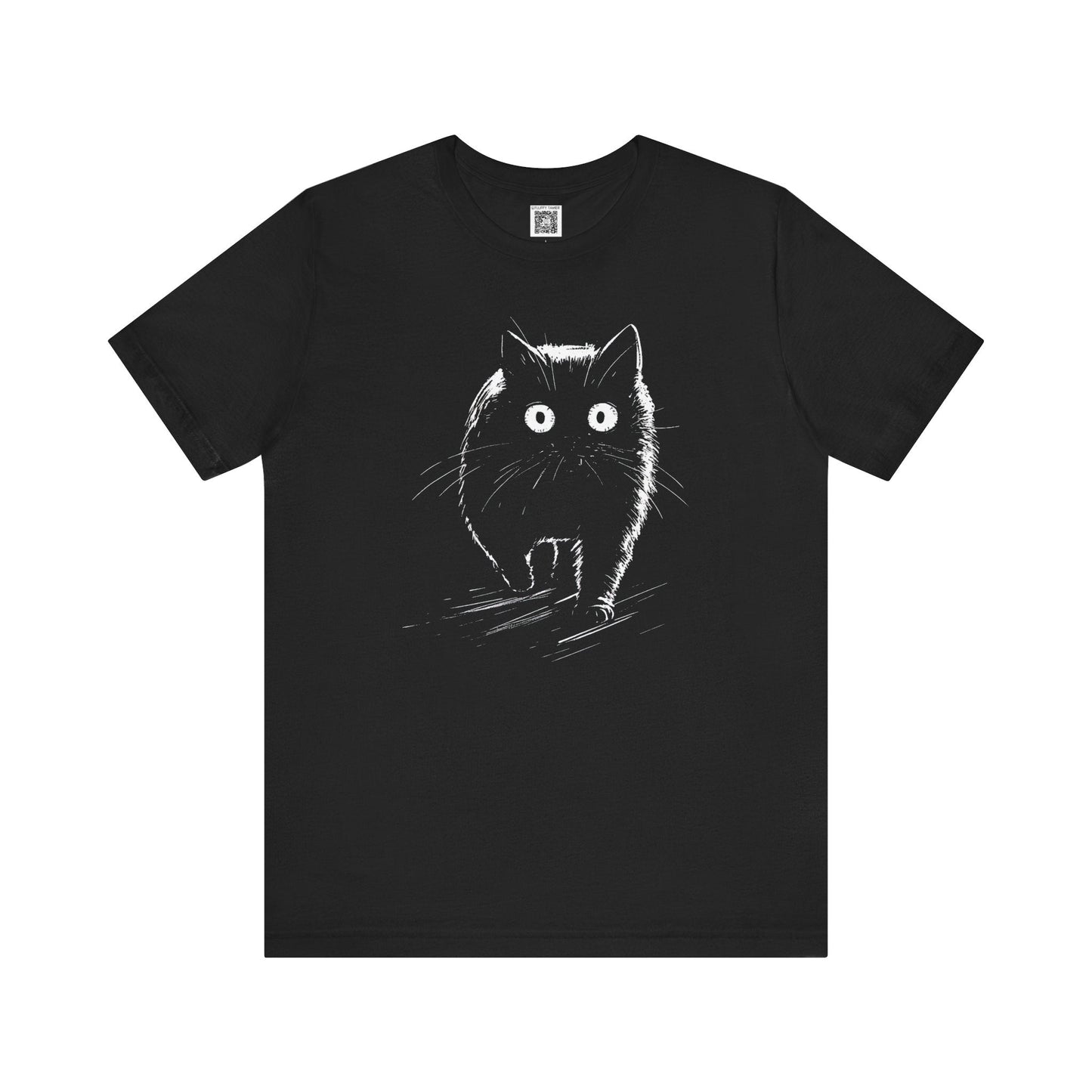 Black Cat Graphic T-Shirt Style002