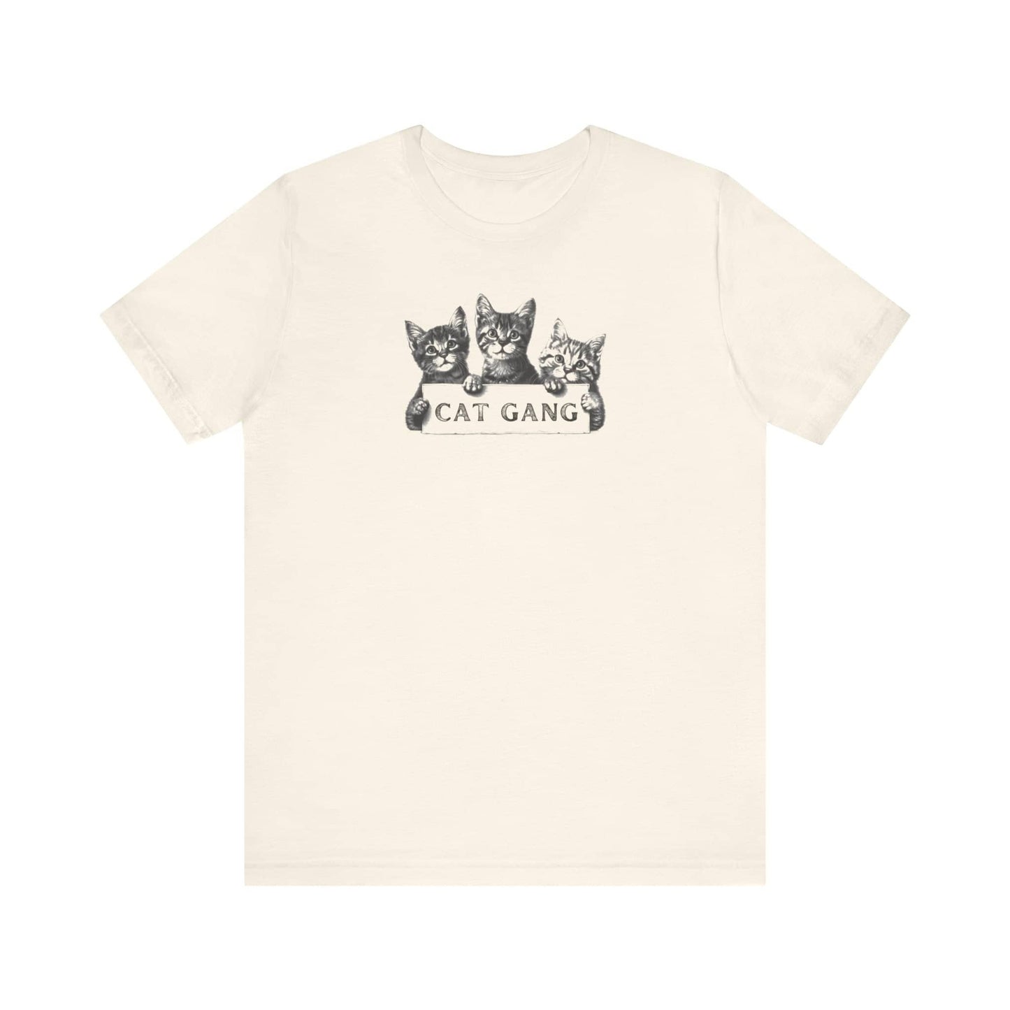 Cat Gang Shirt Funny Cat Lover Kitten Unisex Jersey Short Sleeve Tee