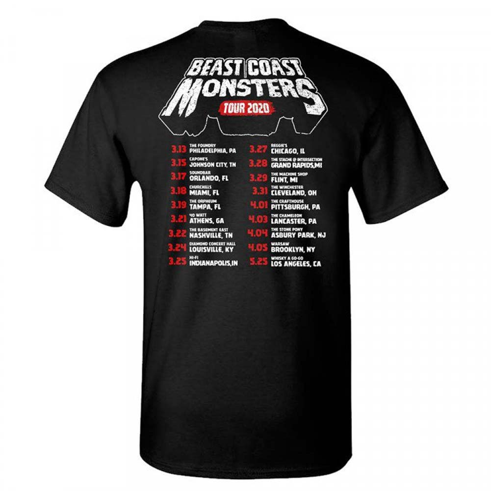 Beast Coast Tour Spring 2020 Dateback T-shirt