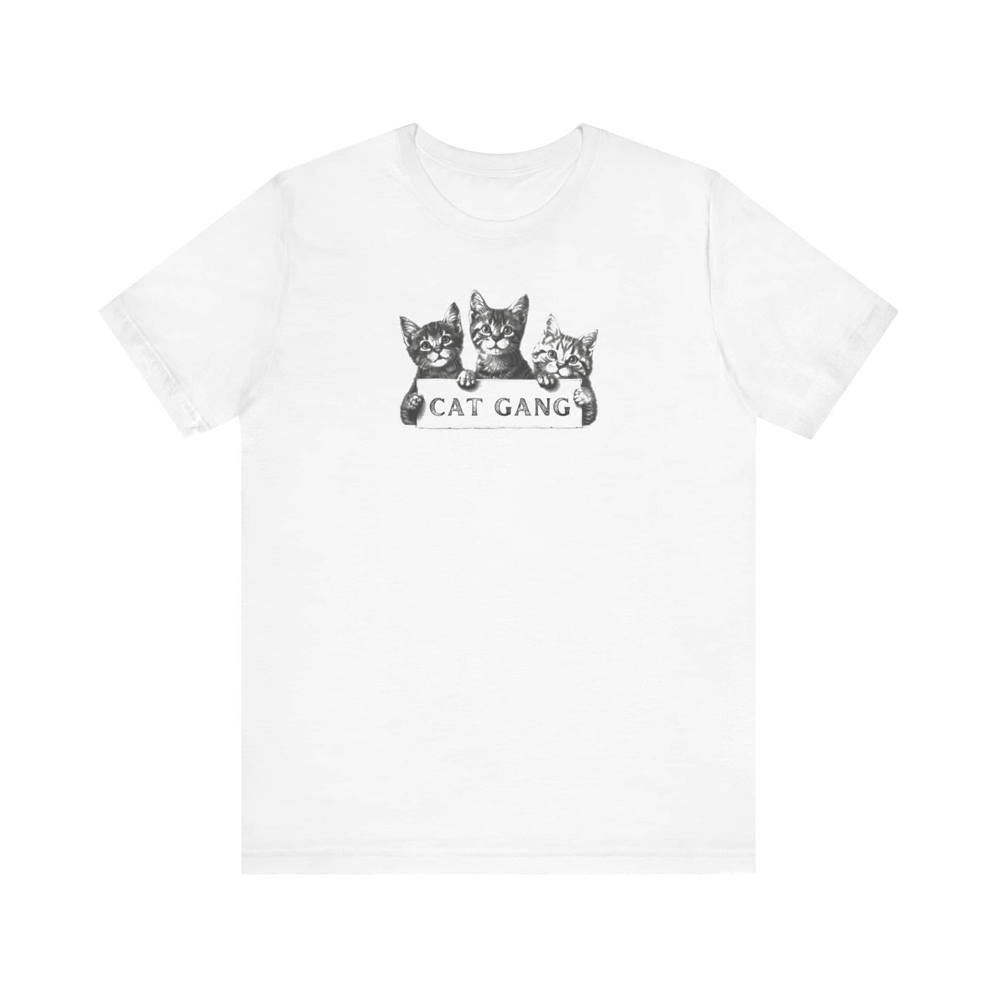 Cat Gang Shirt Funny Cat Lover Kitten Unisex Jersey Short Sleeve Tee