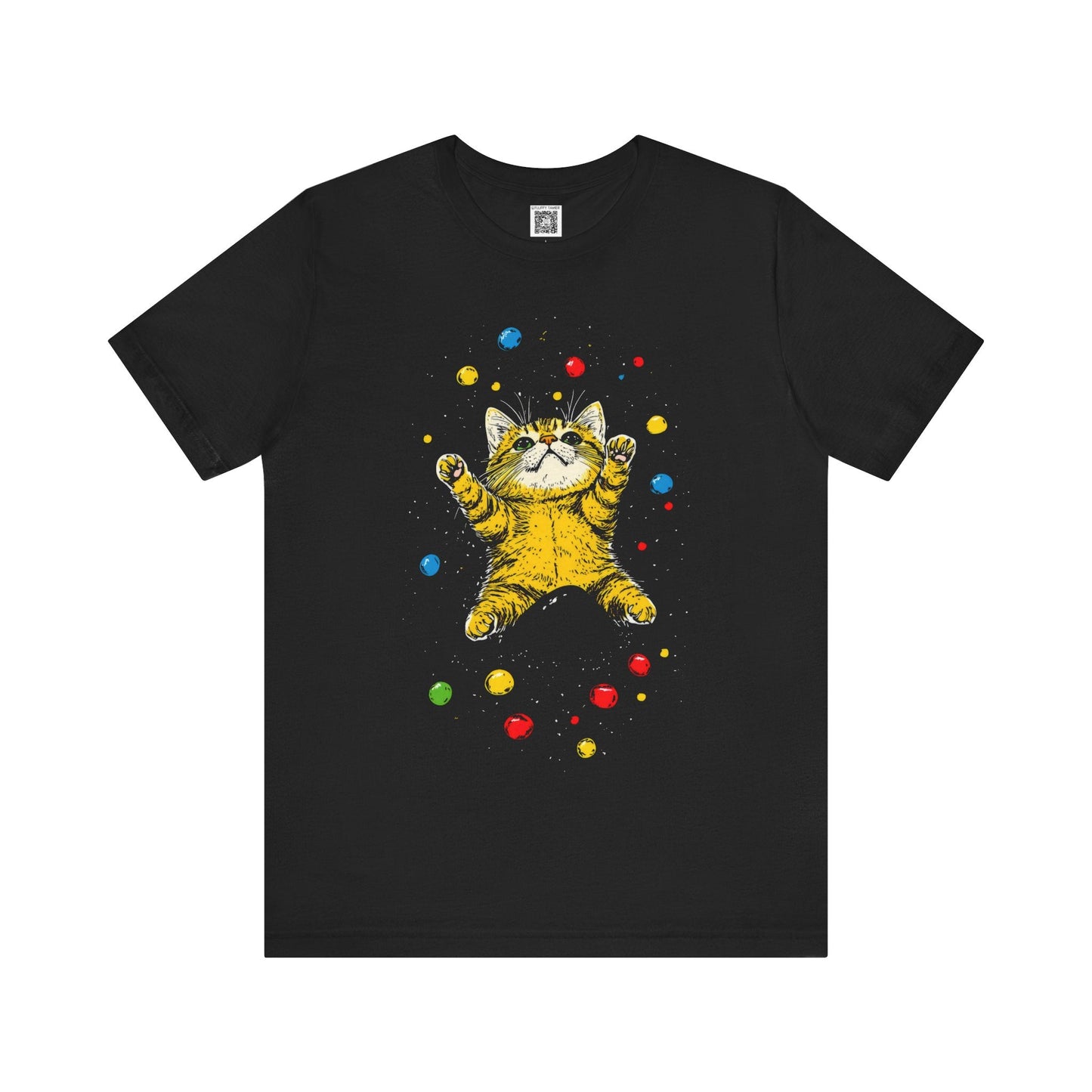 Playful Cat Graphic Tee Style002