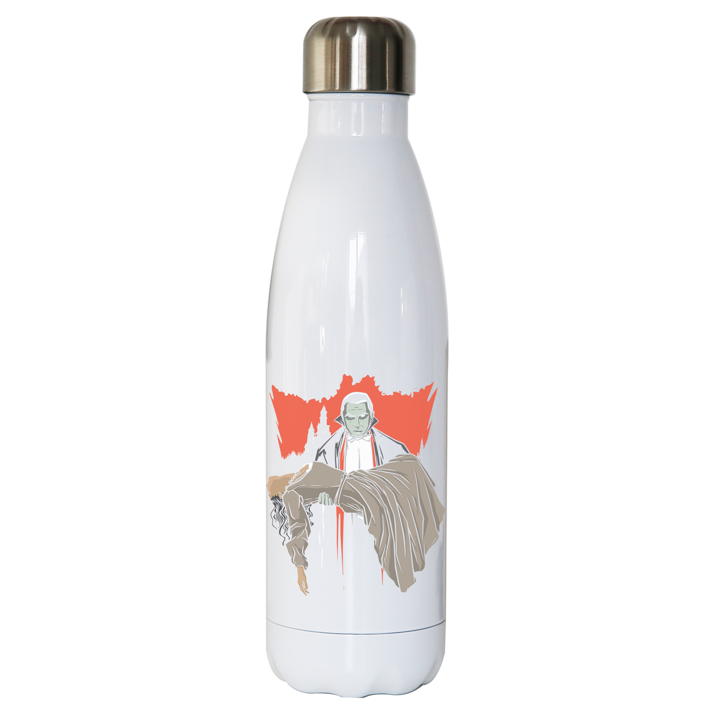 Dracula and woman water bottle stainless steel reusable