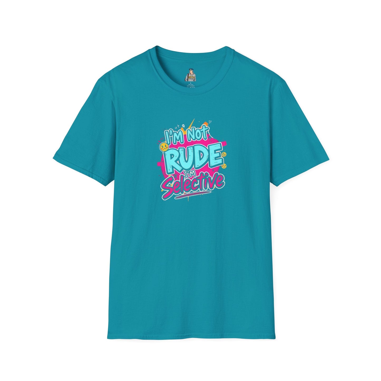 Unisex Softstyle T-Shirt - 'I'm Not Rude, I'm Selective' Fun Graphic Tee