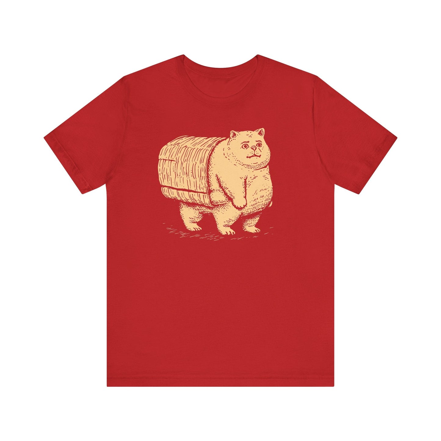Cat Carrying Basket Graphic Tee