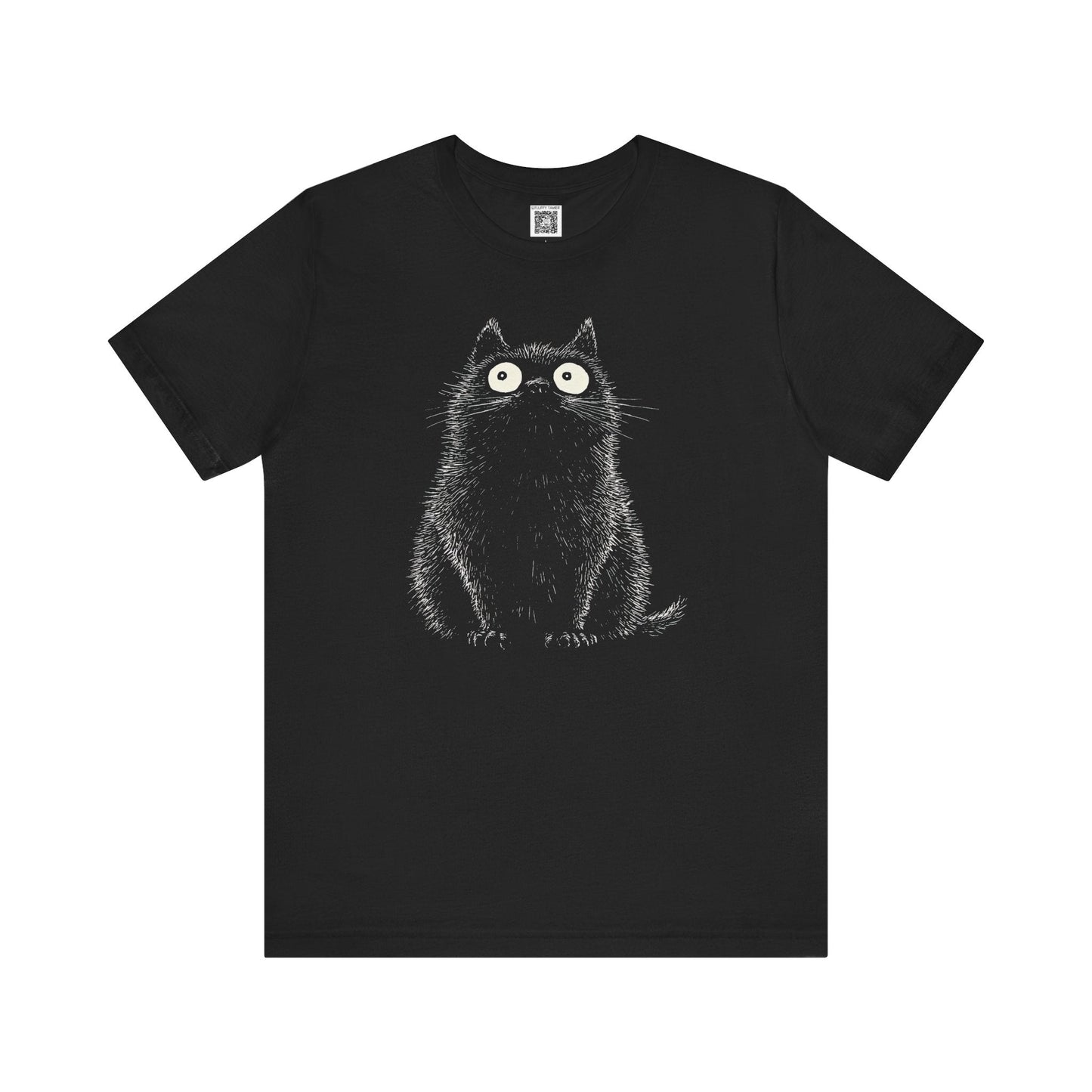 Black Cat Graphic T-Shirt Style007