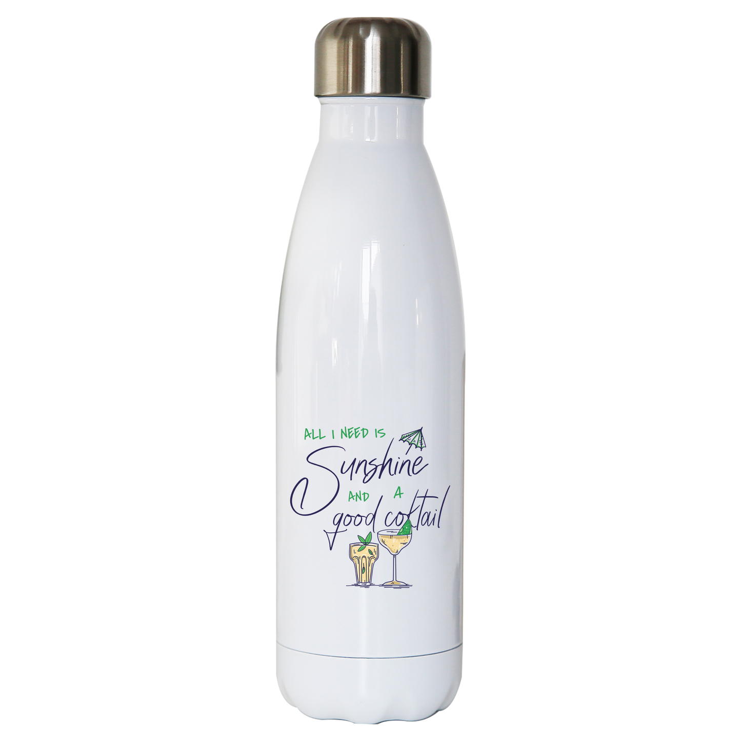 A good cocktail funny drinking water bottle stainless steel reusable