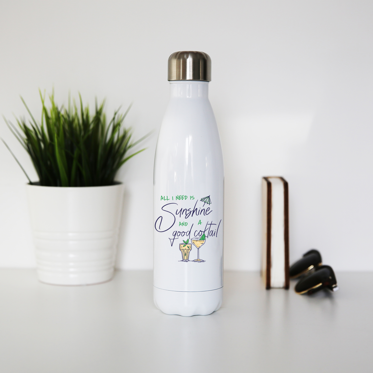 A good cocktail funny drinking water bottle stainless steel reusable