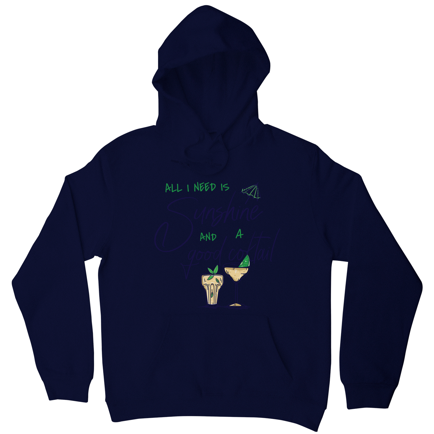 A good cocktail funny drinking hoodie