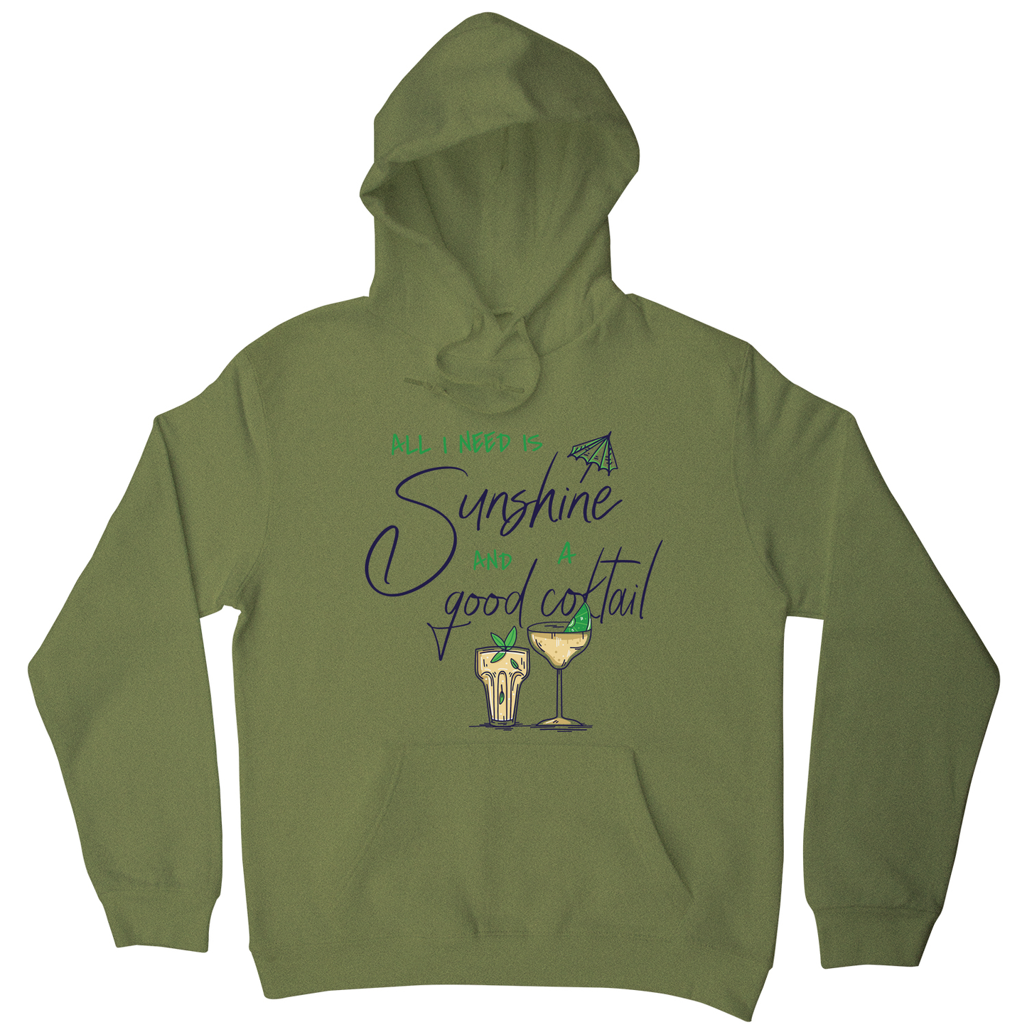 A good cocktail funny drinking hoodie