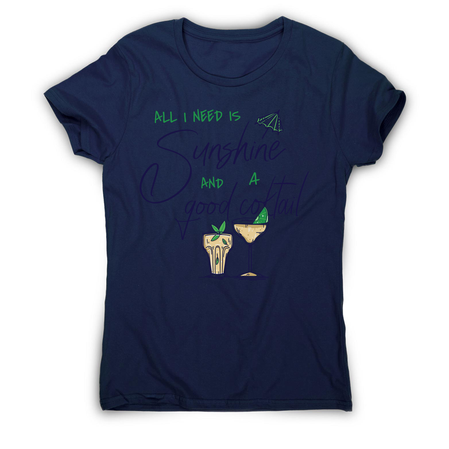 A good cocktail funny drinking women's t-shirt