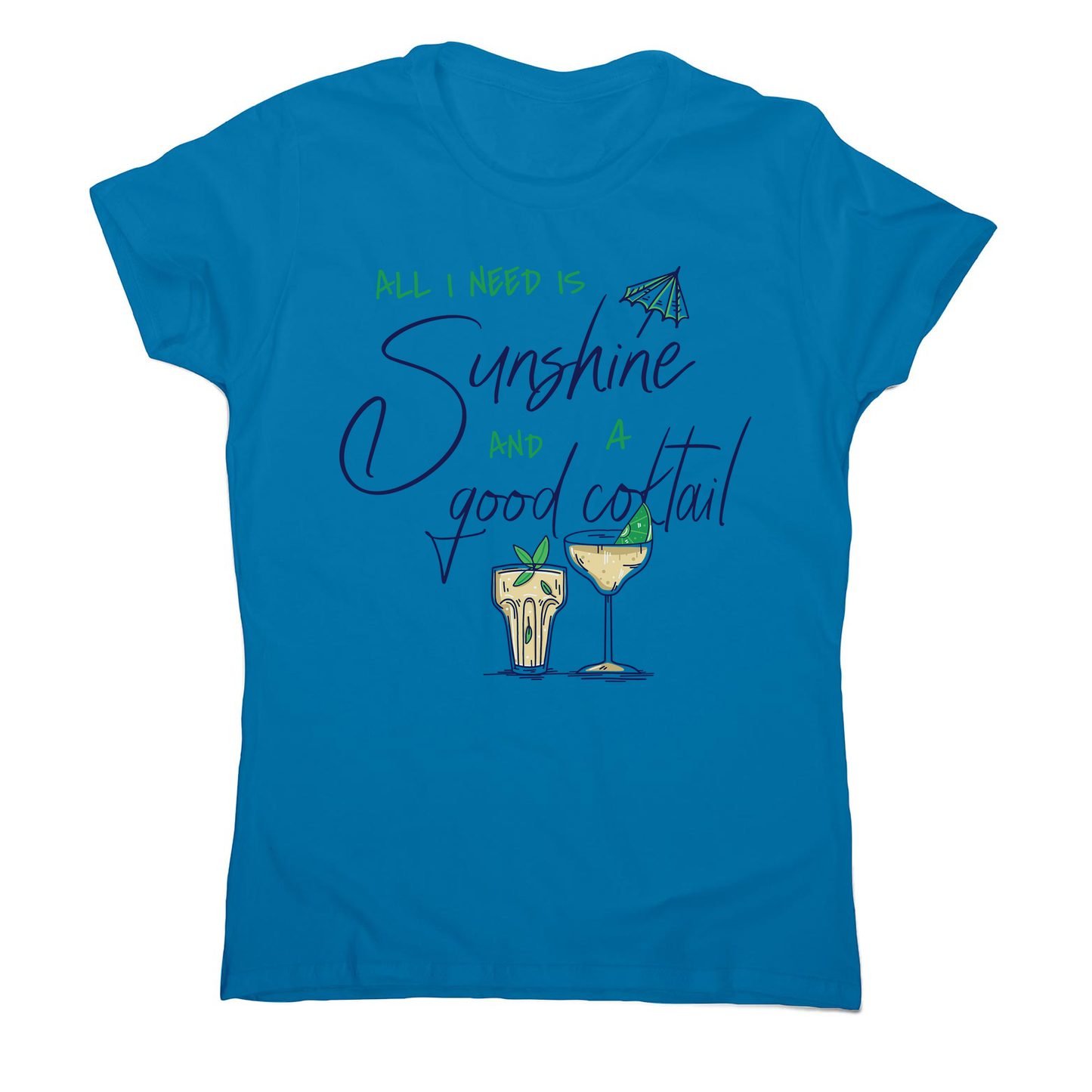 A good cocktail funny drinking women's t-shirt