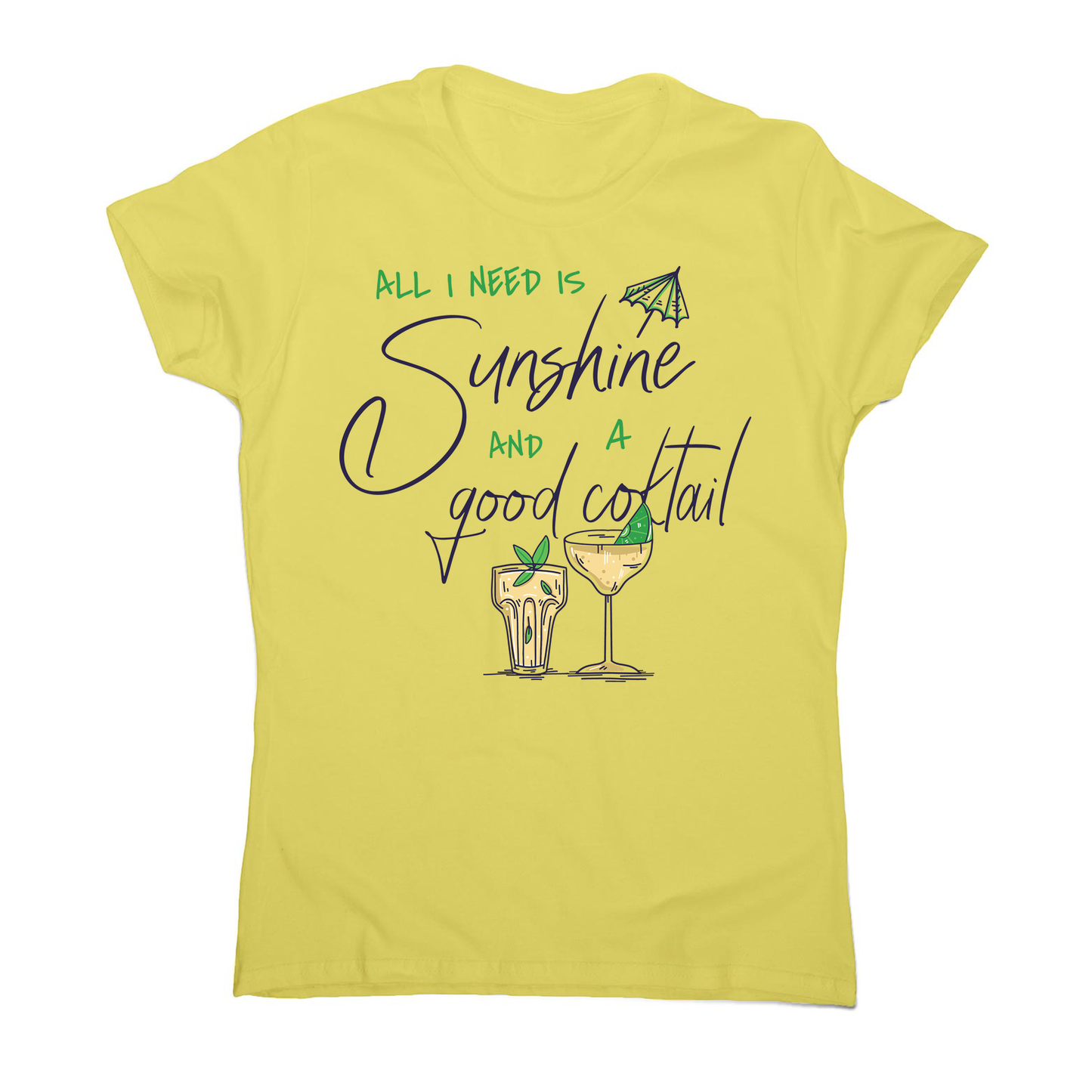 A good cocktail funny drinking women's t-shirt